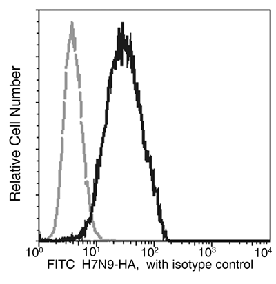 Anti-H7N9 Hemagglutinin / HA Antibody (FITC), Rabbit MAb, Flow cytometric